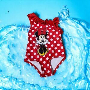 Disney Junior Minnie Mouse One Piece Bathing Suit 18m Polka Dot